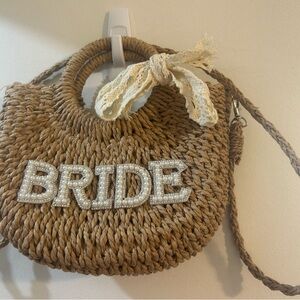 Brown Woven Bride Bag